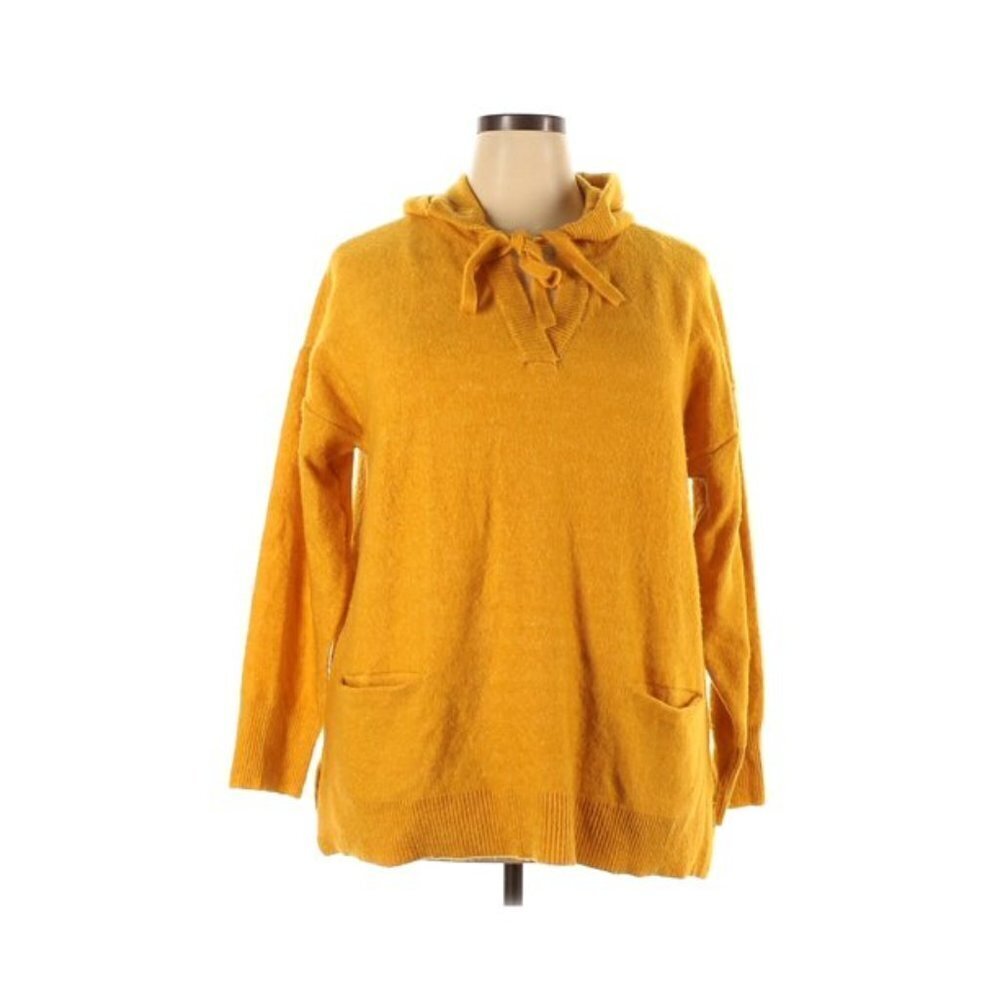 MARLED BY REUNITED Hood V-neck Pullover Sweater 2X